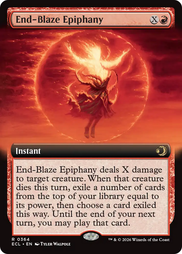 End-Blaze Epiphany (Extended Art) [Lorwyn Eclipsed] | Deep Dive Games St. Marys