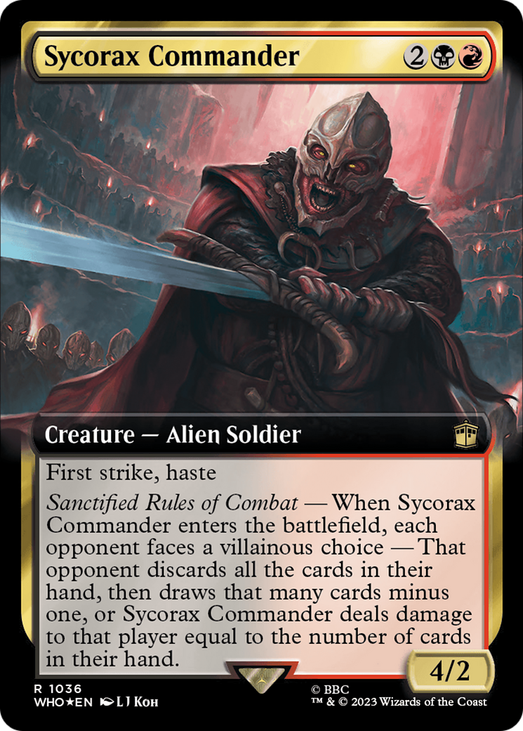 Sycorax Commander (Extended Art) (Surge Foil) [Doctor Who] | Deep Dive Games St. Marys