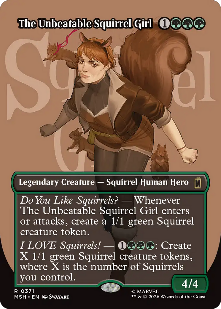 The Unbeatable Squirrel Girl (Borderless) [Marvel Super Heroes] | Deep Dive Games St. Marys
