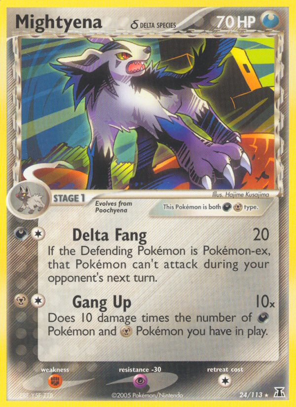 Mightyena (24/113) (Delta Species) [EX: Delta Species] | Deep Dive Games St. Marys