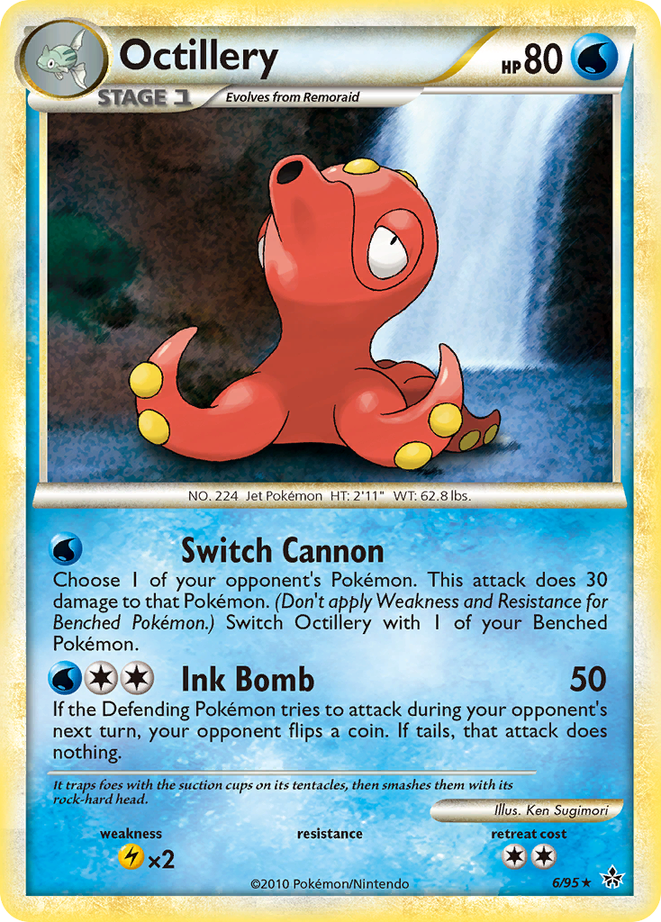 Octillery (6/95) [HeartGold & SoulSilver: Unleashed] | Deep Dive Games St. Marys