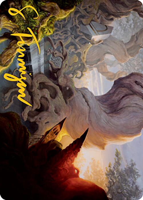 Yavimaya, Cradle of Growth Art Card (Gold-Stamped Signature) [Modern Horizons 2 Art Series] | Deep Dive Games St. Marys