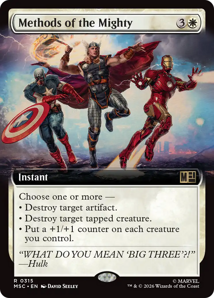 Methods of the Mighty (Extended Art) [Marvel Super Heroes Commander] | Deep Dive Games St. Marys