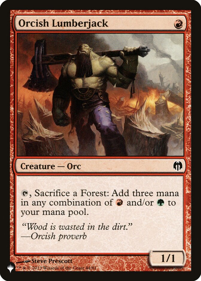 Orcish Lumberjack [The List] | Deep Dive Games St. Marys