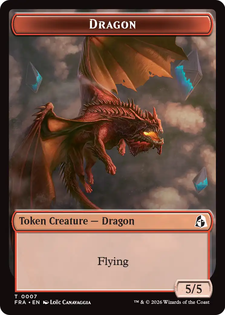 Dragon // Lotus Double-Sided Token [Reality Fracture Tokens] | Deep Dive Games St. Marys