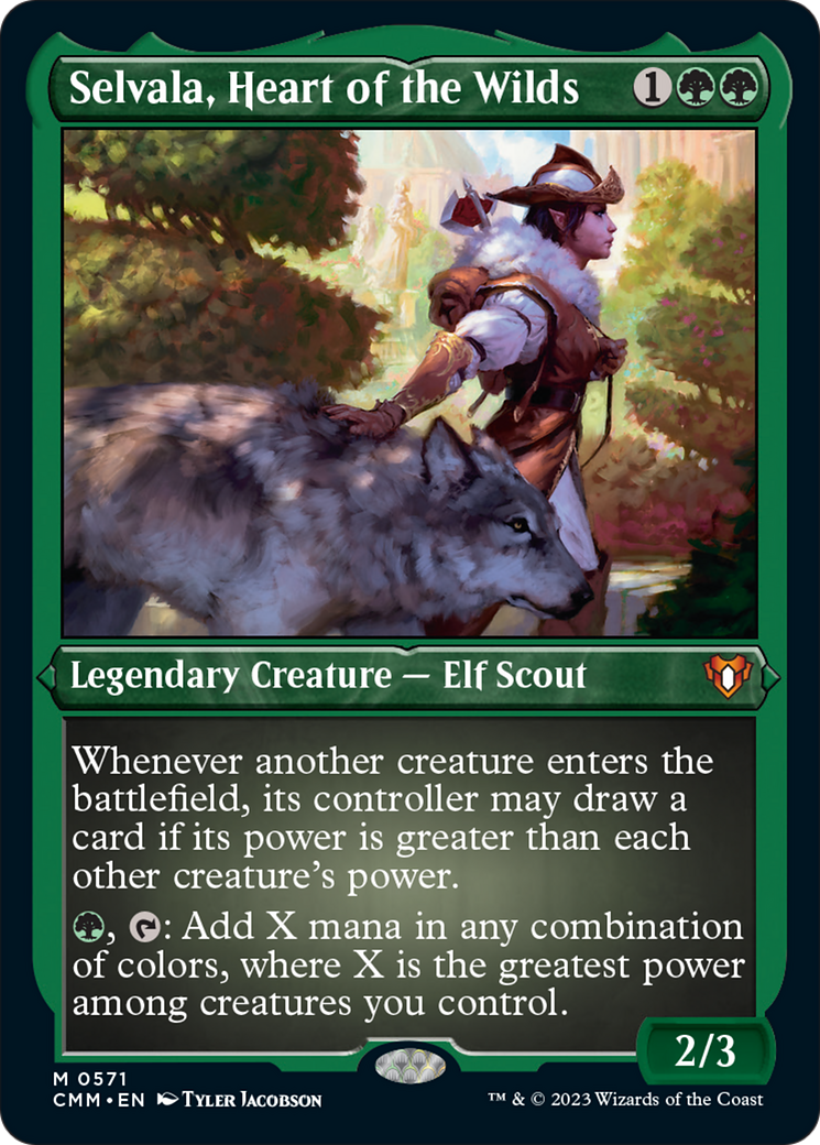 Selvala, Heart of the Wilds (Foil Etched) [Commander Masters] | Deep Dive Games St. Marys