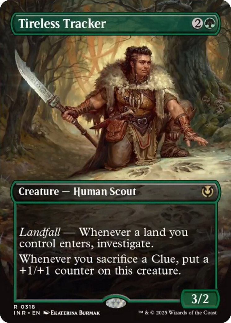 Tireless Tracker (Borderless) [Innistrad Remastered] | Deep Dive Games St. Marys