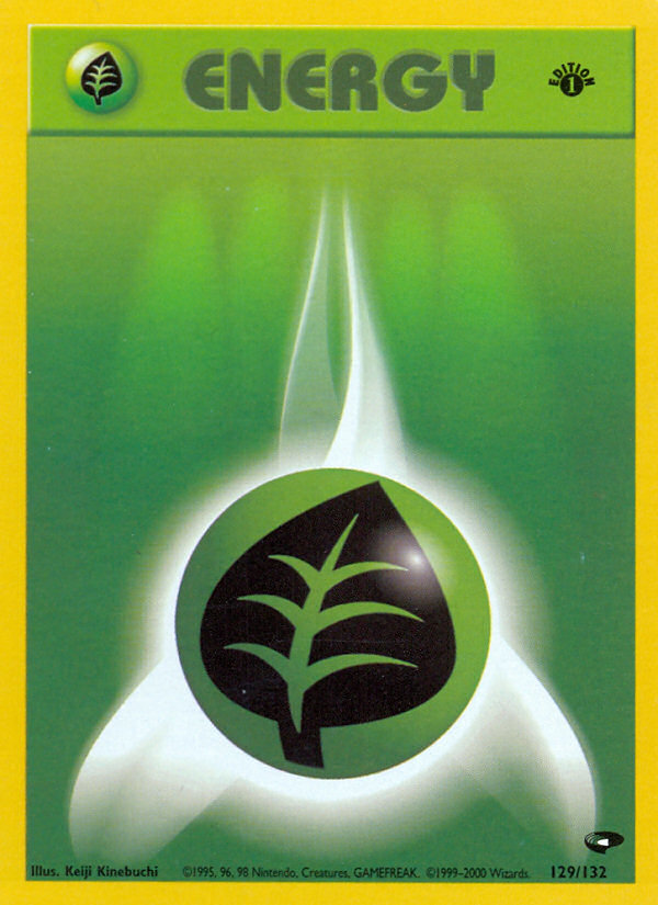 Grass Energy (129/132) [Gym Challenge 1st Edition] | Deep Dive Games St. Marys