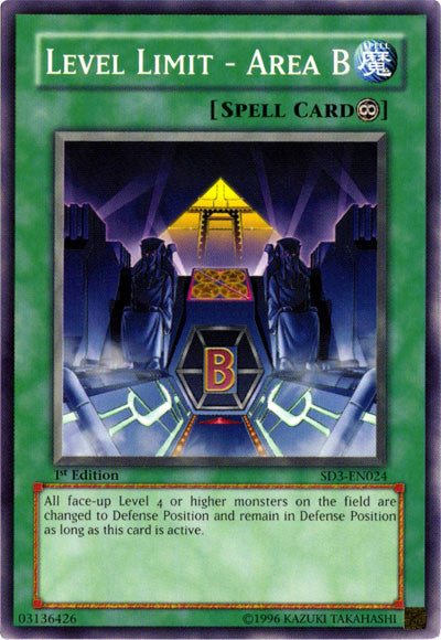Level Limit - Area B [SD3-EN024] Common | Deep Dive Games St. Marys