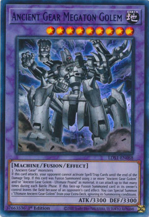 Ancient Gear Megaton Golem (Purple) [LDS1-EN088] Ultra Rare | Deep Dive Games St. Marys