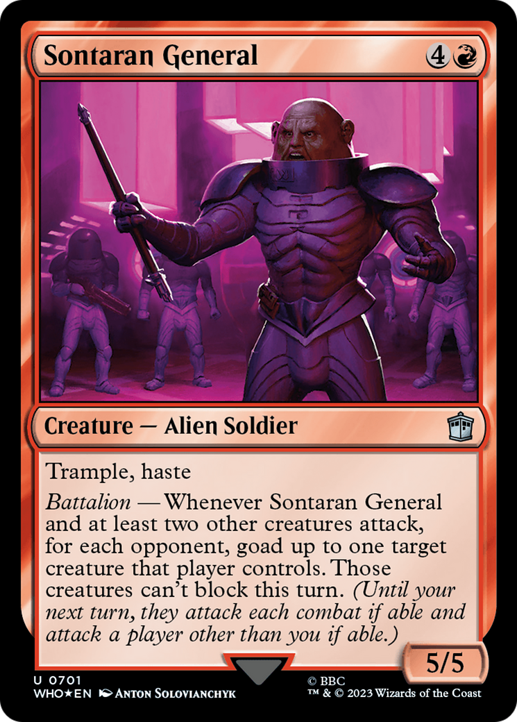Sontaran General (Surge Foil) [Doctor Who] | Deep Dive Games St. Marys