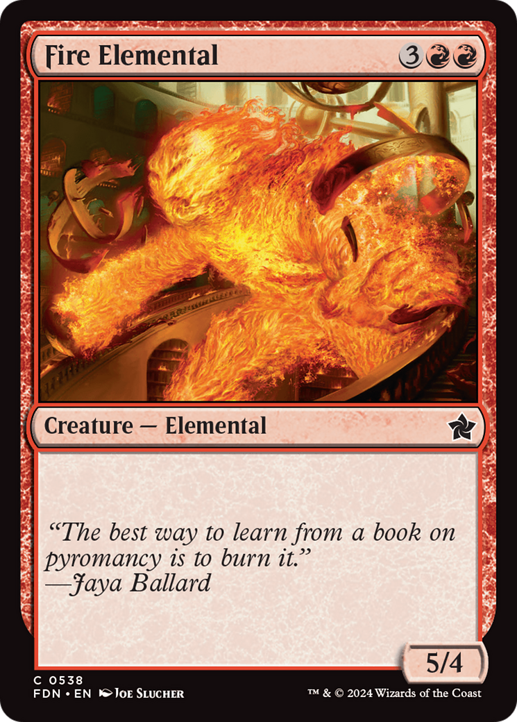 Fire Elemental [Foundations] | Deep Dive Games St. Marys
