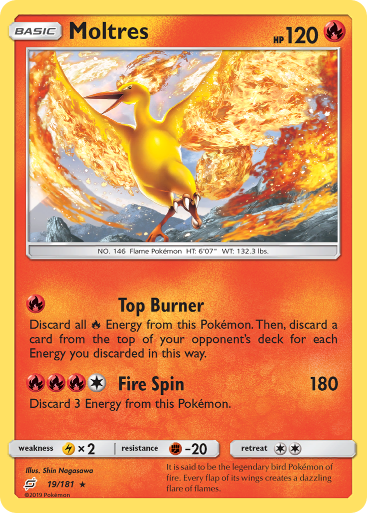 Moltres (19/181) [Sun & Moon: Team Up] | Deep Dive Games St. Marys