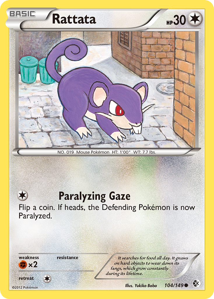Rattata (104/149) [Black & White: Boundaries Crossed] | Deep Dive Games St. Marys