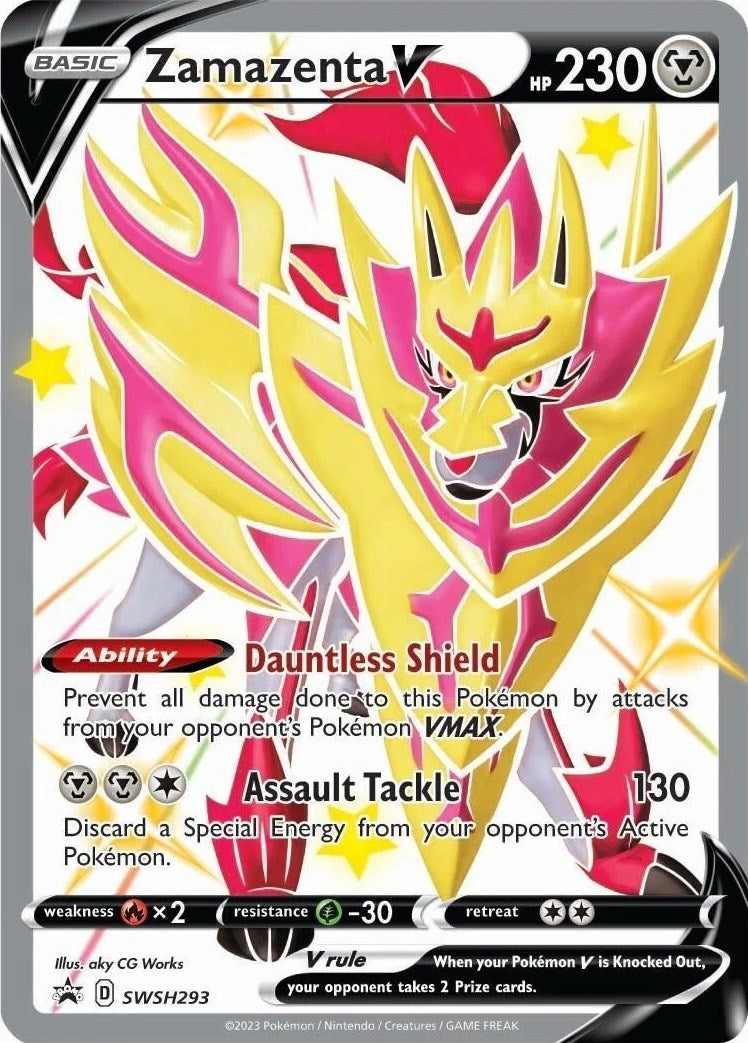 Zamazenta V (SWSH293) [Sword & Shield: Black Star Promos] | Deep Dive Games St. Marys