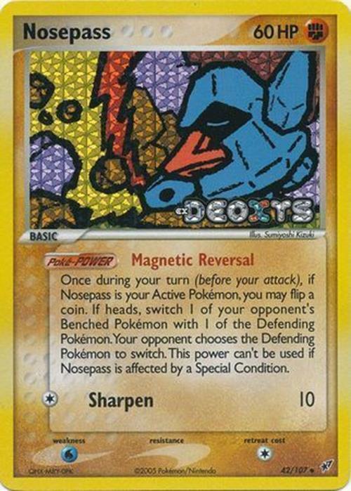 Nosepass (42/107) (Stamped) [EX: Deoxys] | Deep Dive Games St. Marys