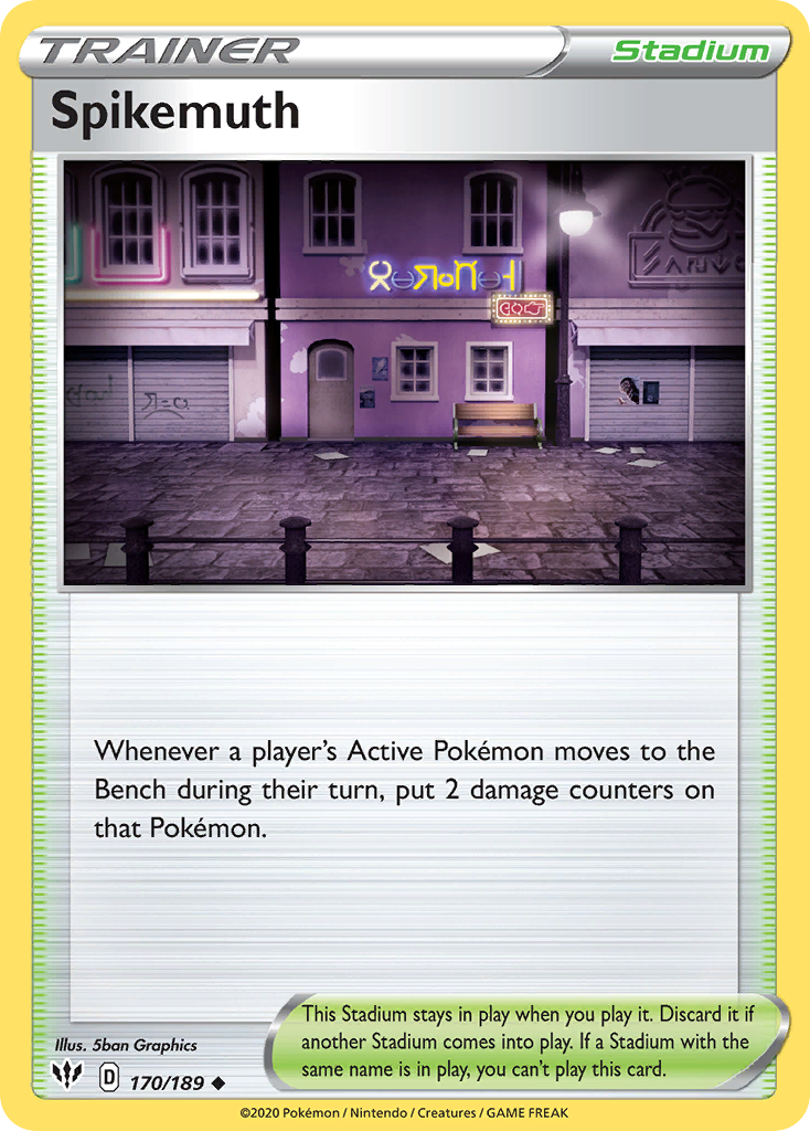 Spikemuth (170/189) [Sword & Shield: Darkness Ablaze] | Deep Dive Games St. Marys