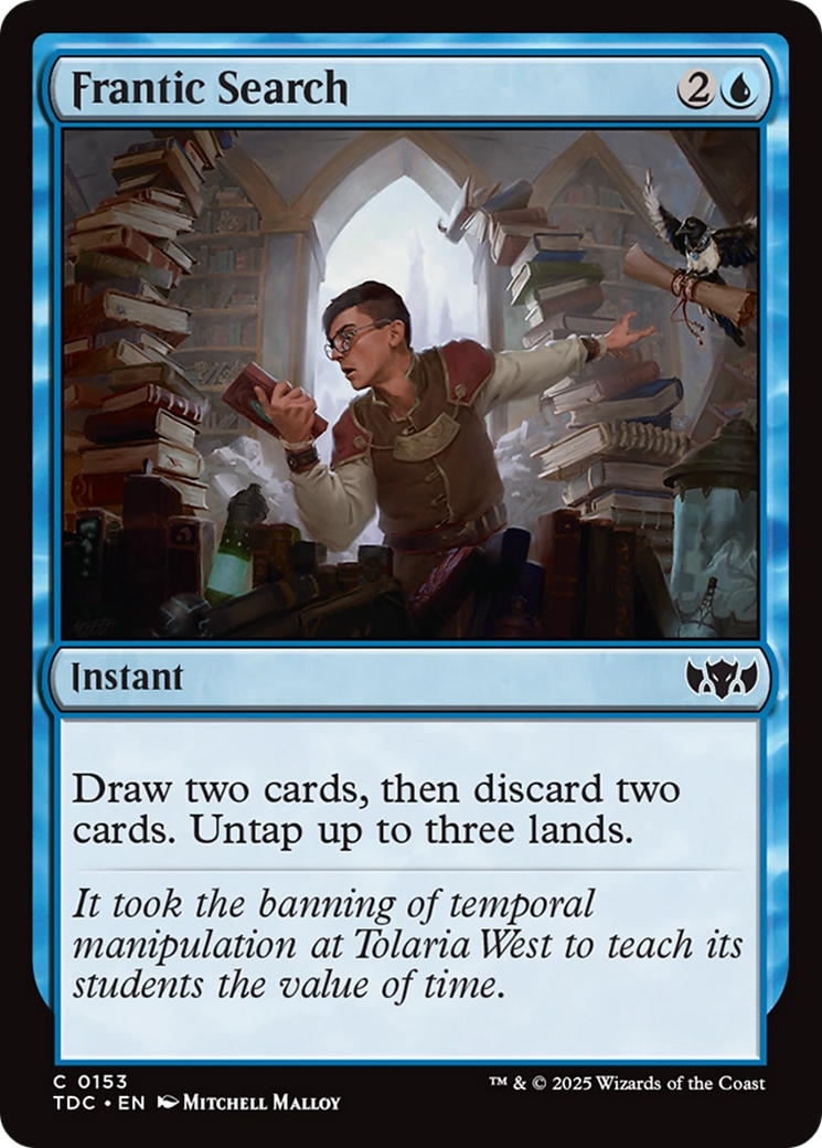 Frantic Search [Tarkir: Dragonstorm Commander] | Deep Dive Games St. Marys