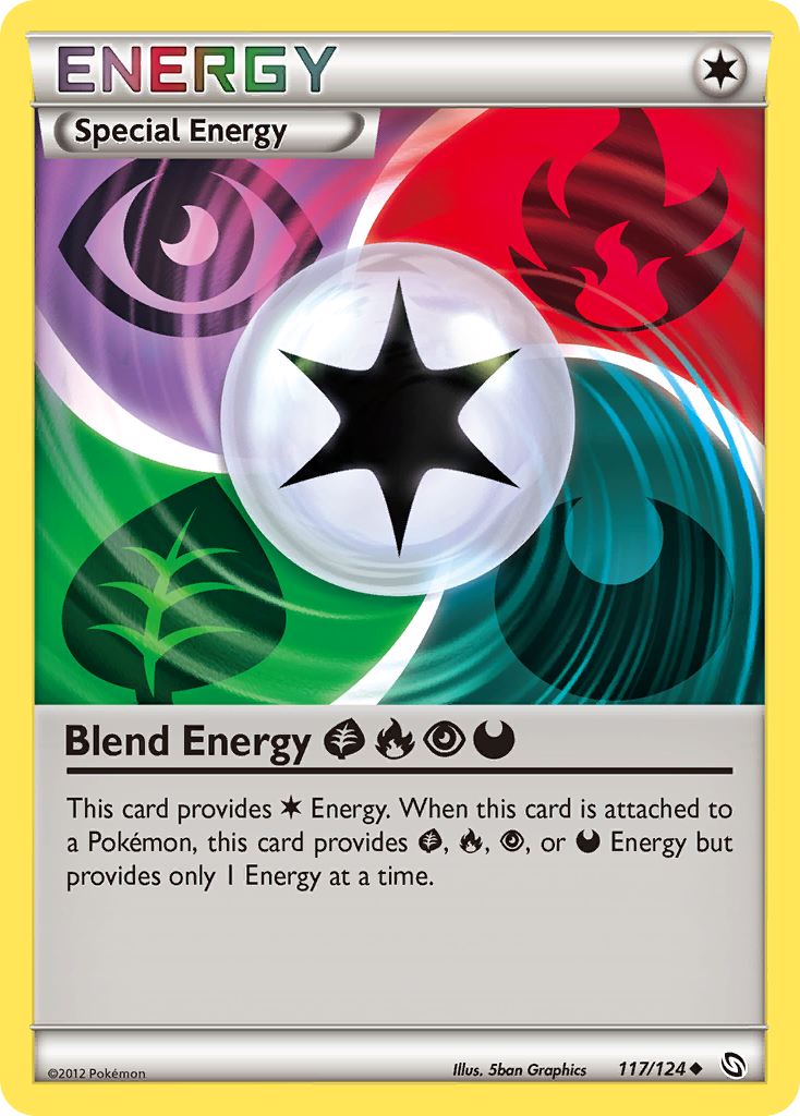 Blend Energy GrassFirePsychicDarkness (117/124) [Black & White: Dragons Exalted] | Deep Dive Games St. Marys