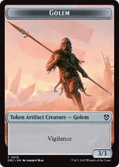 Golem (0015) // Thopter (0009) Double-Sided Token [Aetherdrift Tokens] | Deep Dive Games St. Marys