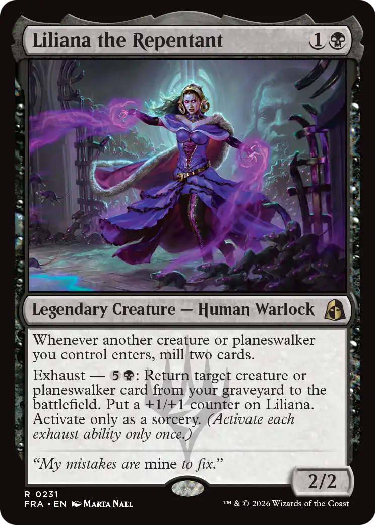 Liliana the Repentant [Reality Fracture] | Deep Dive Games St. Marys