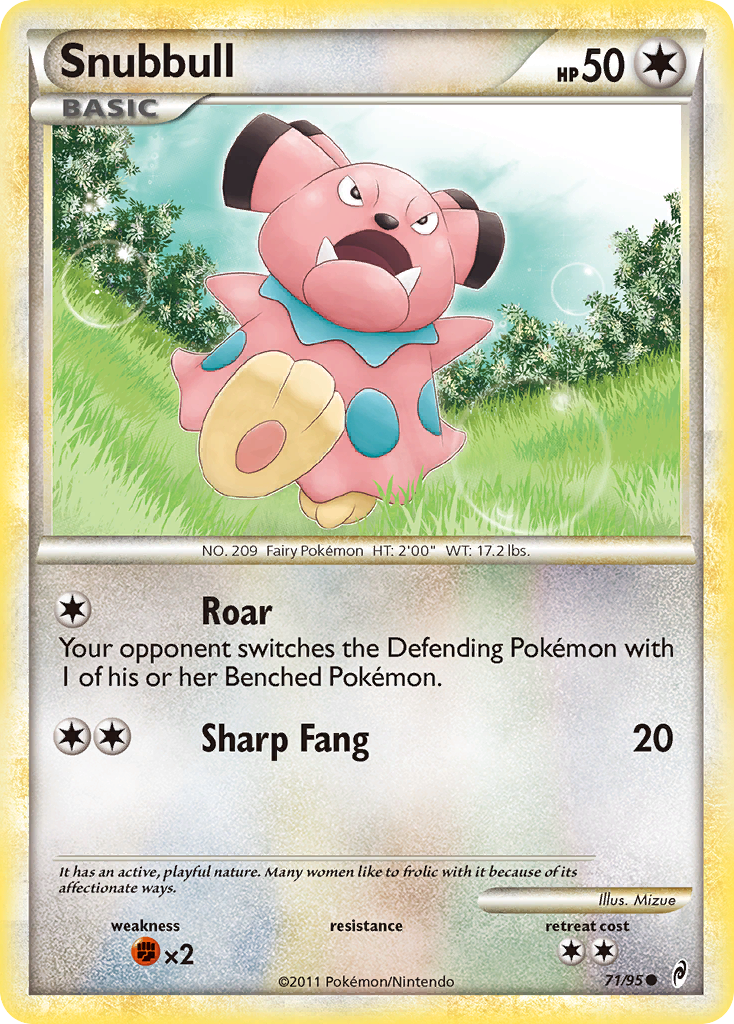Snubbull (71/95) [HeartGold & SoulSilver: Call of Legends] | Deep Dive Games St. Marys