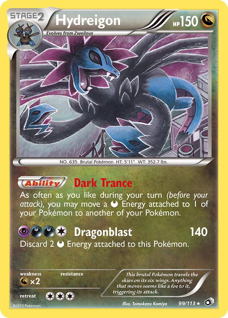 Hydreigon (99/113) [Black & White: Legendary Treasures] | Deep Dive Games St. Marys