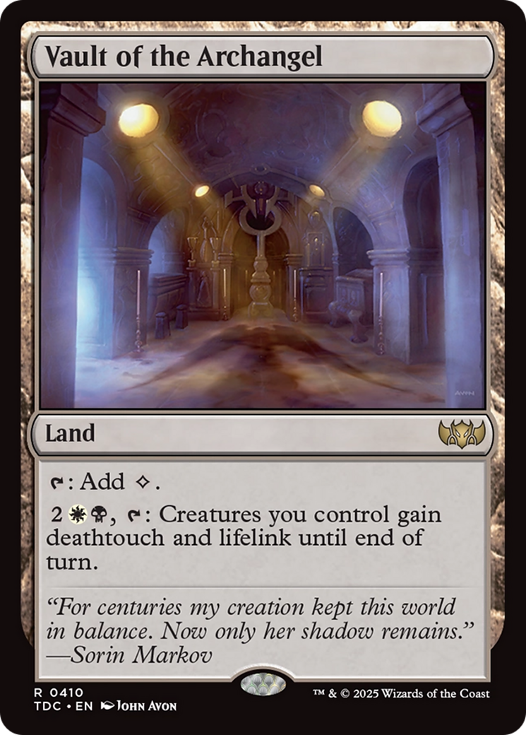 Vault of the Archangel [Tarkir: Dragonstorm Commander] | Deep Dive Games St. Marys