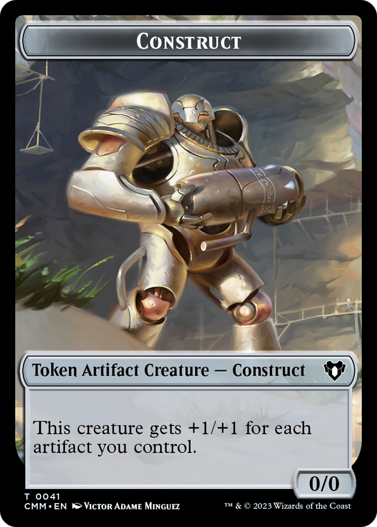 Thopter // Construct (41) Double-Sided Token [Commander Masters Tokens] | Deep Dive Games St. Marys