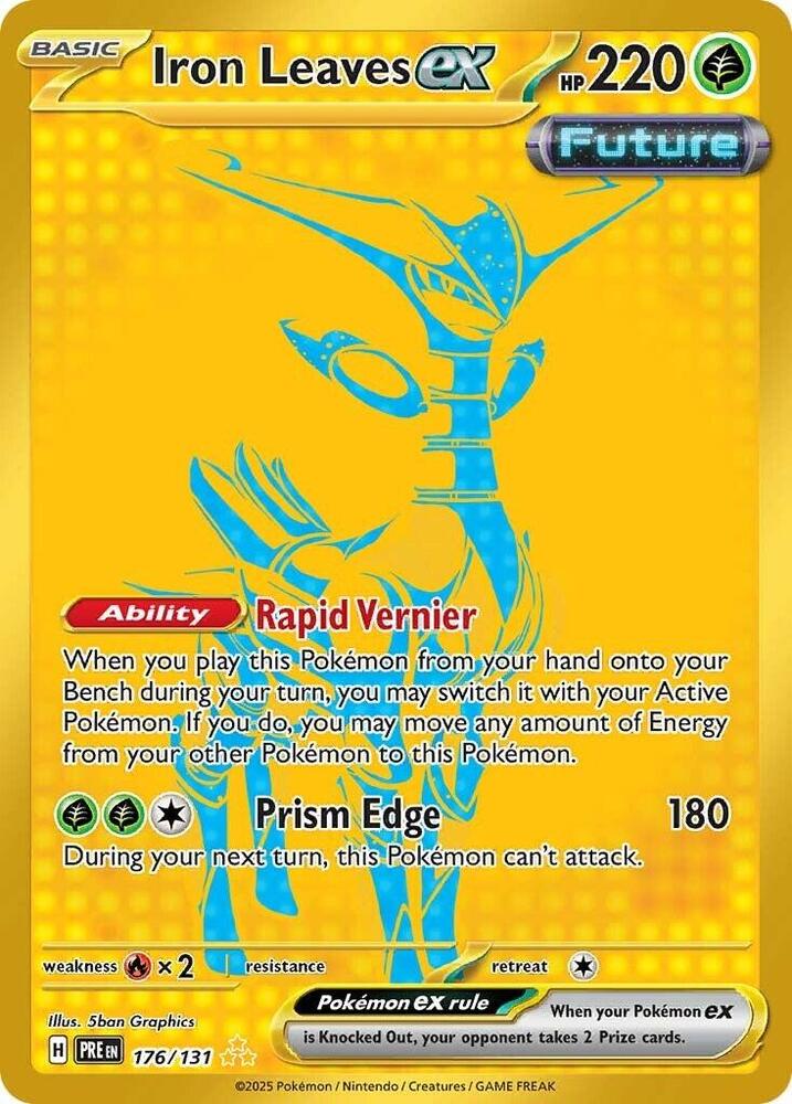 Iron Leaves ex (176/131) [Scarlet & Violet: Prismatic Evolutions] | Deep Dive Games St. Marys