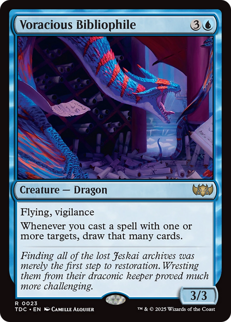 Voracious Bibliophile [Tarkir: Dragonstorm Commander] | Deep Dive Games St. Marys