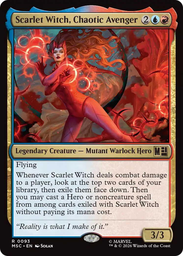 Scarlet Witch, Chaotic Avenger (Surge Foil) [Marvel Super Heroes Commander] | Deep Dive Games St. Marys