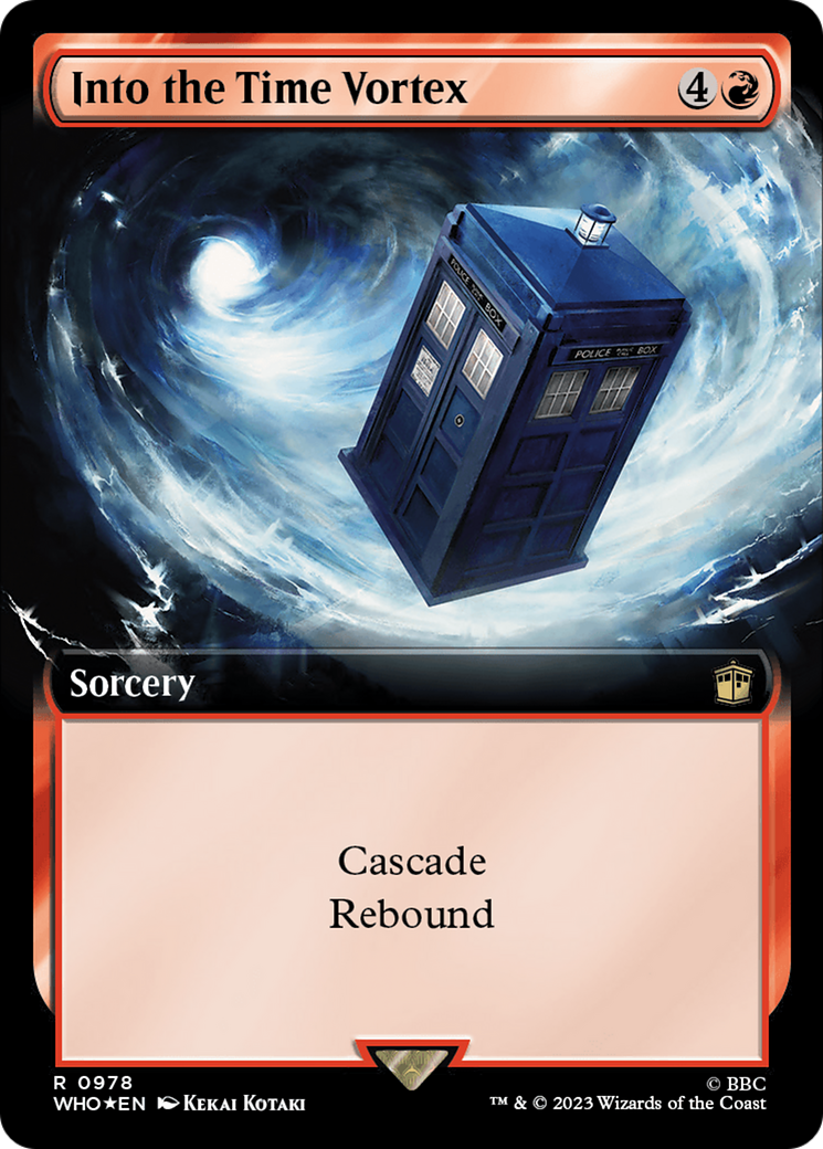 Into the Time Vortex (Extended Art) (Surge Foil) [Doctor Who] | Deep Dive Games St. Marys