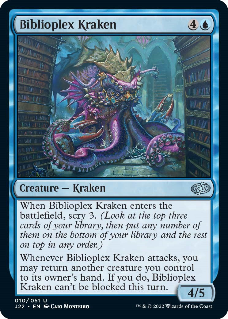 Biblioplex Kraken [Jumpstart 2022] | Deep Dive Games St. Marys