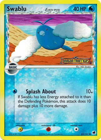 Swablu (65/101) (Delta Species) (Stamped) [EX: Dragon Frontiers] | Deep Dive Games St. Marys