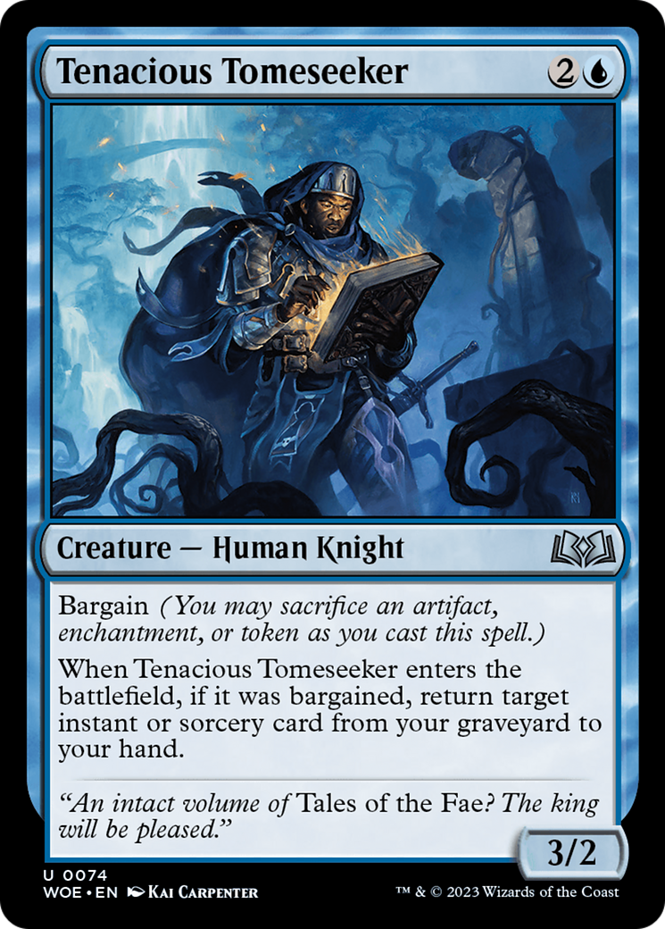Tenacious Tomeseeker [Wilds of Eldraine] | Deep Dive Games St. Marys