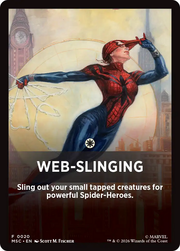 Web-Slinging Theme Card [Marvel Super Heroes Commander] | Deep Dive Games St. Marys