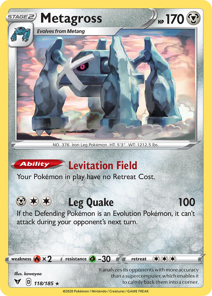 Metagross (118/185) [Sword & Shield: Vivid Voltage] | Deep Dive Games St. Marys