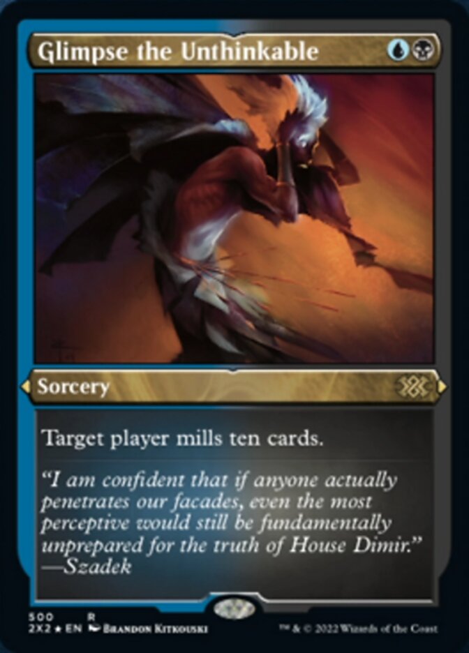 Glimpse the Unthinkable (Foil Etched) [Double Masters 2022] | Deep Dive Games St. Marys