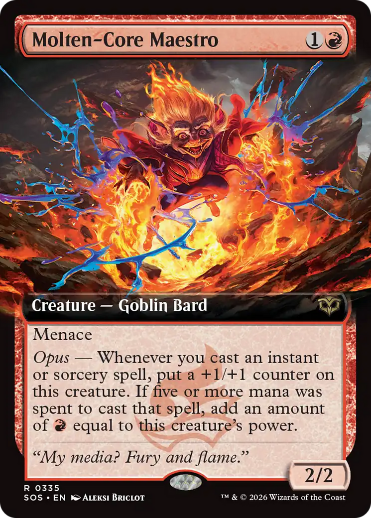 Molten-Core Maestro (Extended Art) [Secrets of Strixhaven] | Deep Dive Games St. Marys