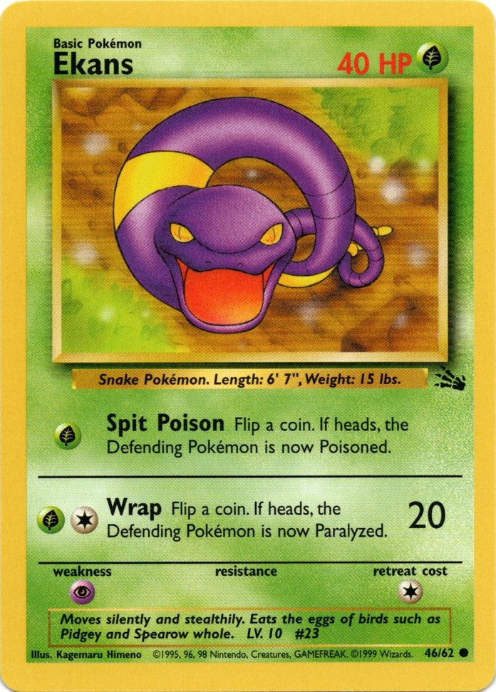 Ekans (46/62) [Fossil Unlimited] | Deep Dive Games St. Marys