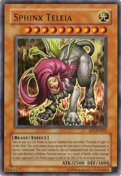 Sphinx Teleia [EP1-EN003] Ultra Rare | Deep Dive Games St. Marys