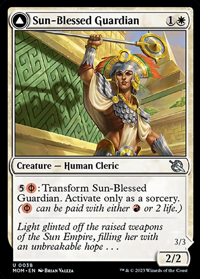 Sun-Blessed Guardian // Furnace-Blessed Conqueror [March of the Machine] | Deep Dive Games St. Marys