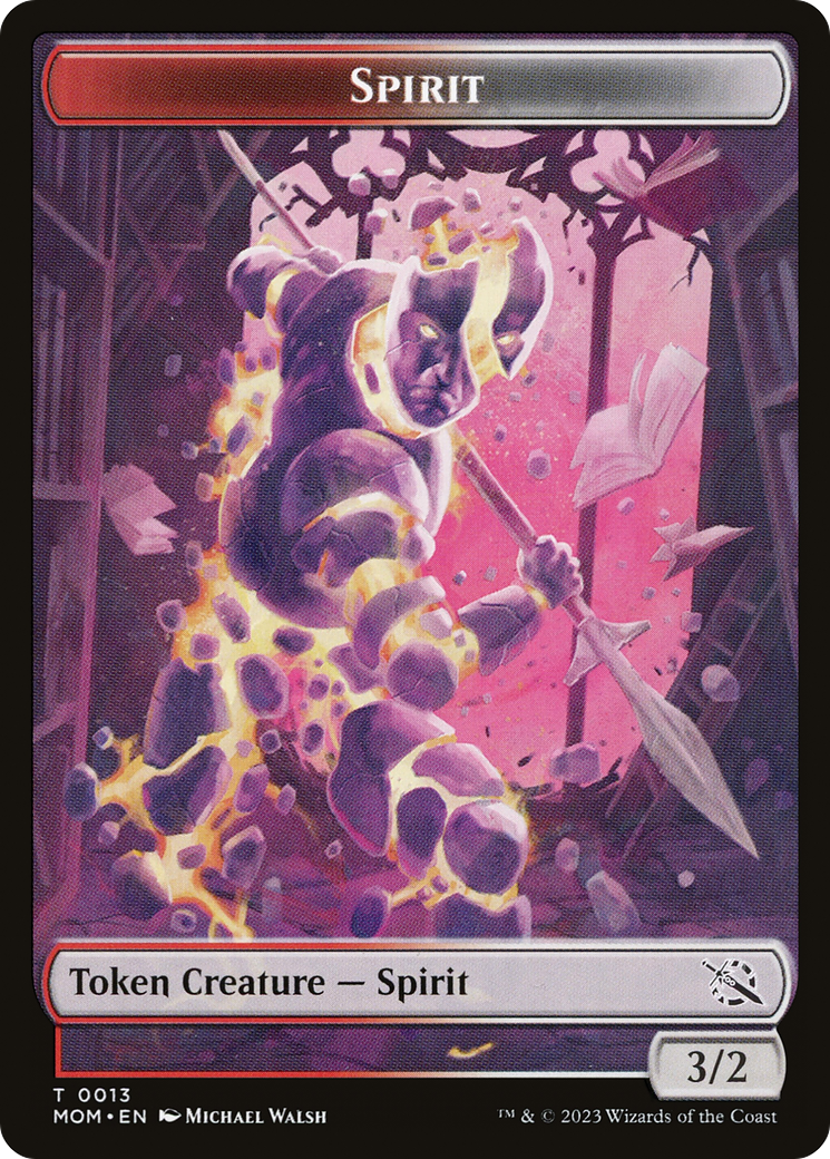 Treasure (21) // Spirit (13) Double-Sided Token [March of the Machine Tokens] | Deep Dive Games St. Marys
