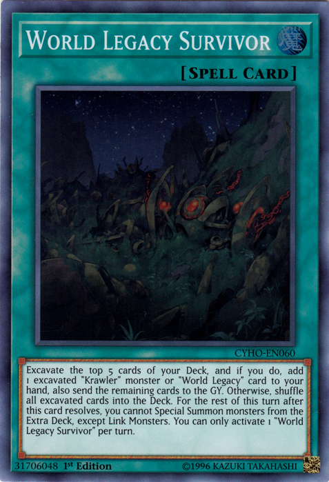 World Legacy Survivor [CYHO-EN060] Super Rare | Deep Dive Games St. Marys