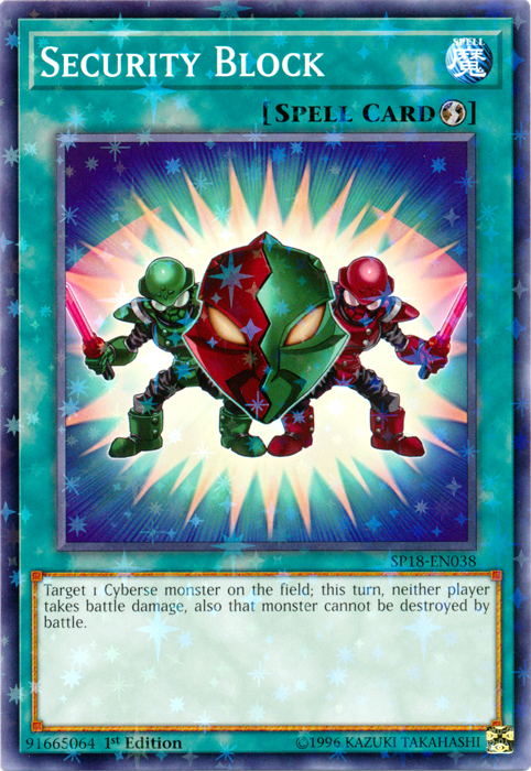 Security Block [SP18-EN038] Starfoil Rare | Deep Dive Games St. Marys