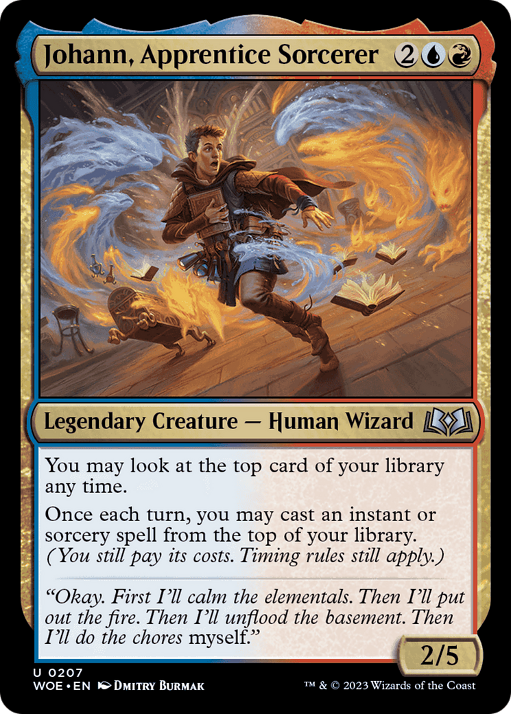 Johann, Apprentice Sorcerer [Wilds of Eldraine] | Deep Dive Games St. Marys