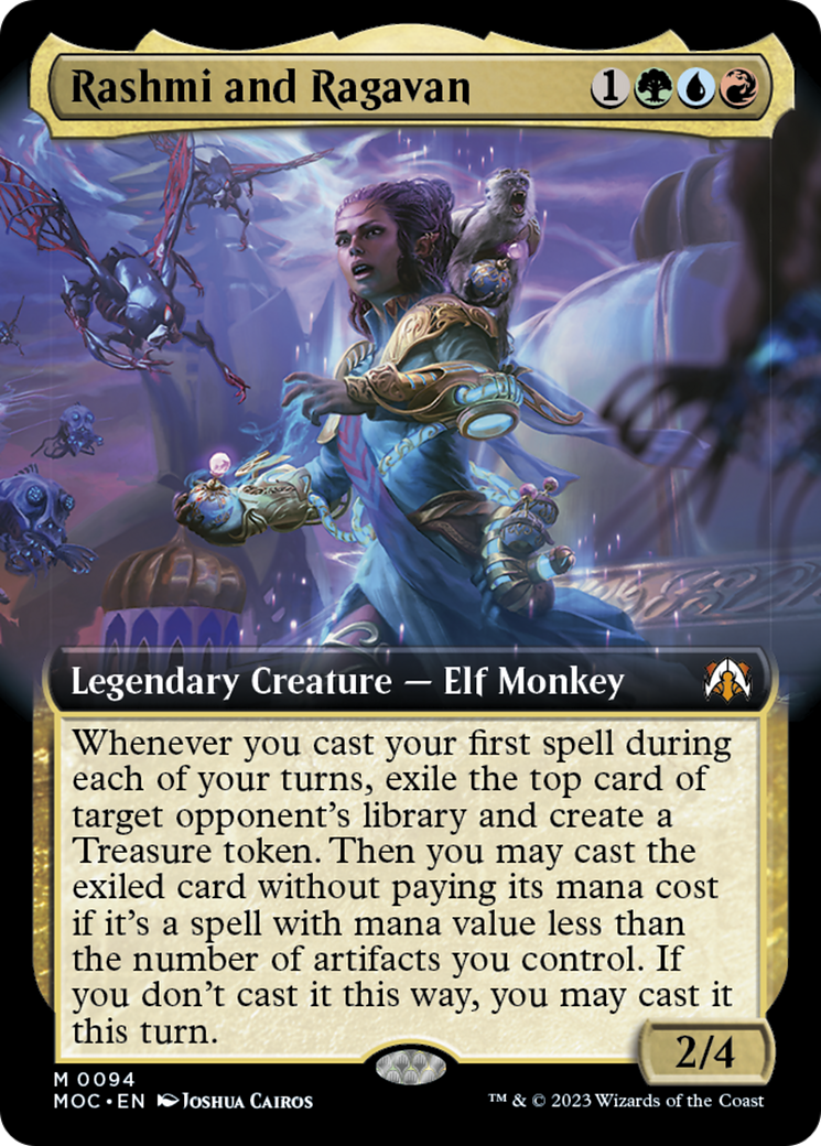 Rashmi and Ragavan (Extended Art) [March of the Machine Commander] | Deep Dive Games St. Marys