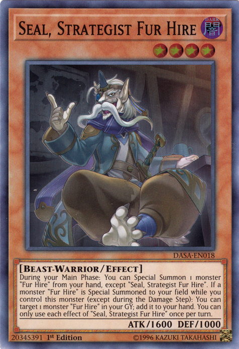 Seal, Strategist Fur Hire [DASA-EN018] Super Rare | Deep Dive Games St. Marys