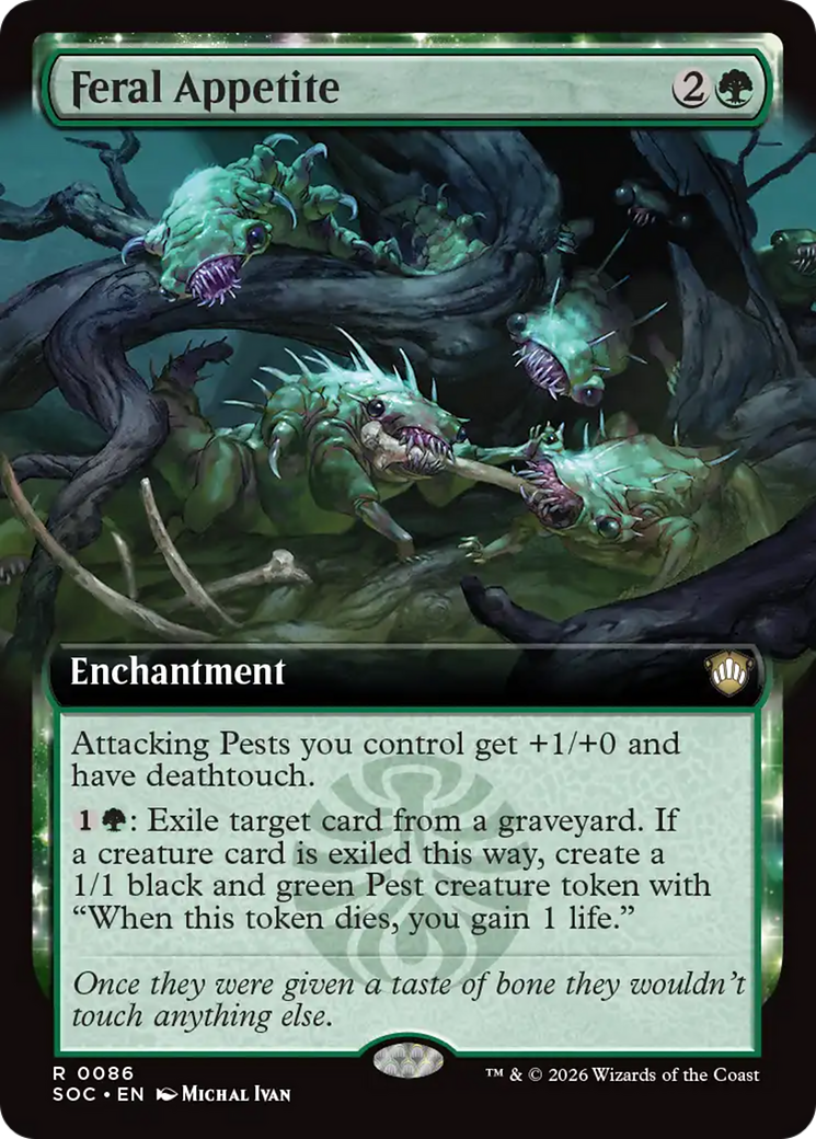 Feral Appetite (Extended Art) [Secrets of Strixhaven Commander] | Deep Dive Games St. Marys